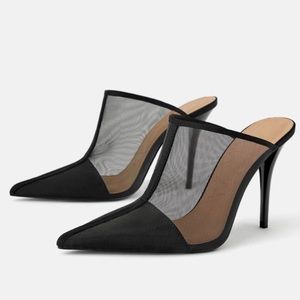 Zara Mesh Heels